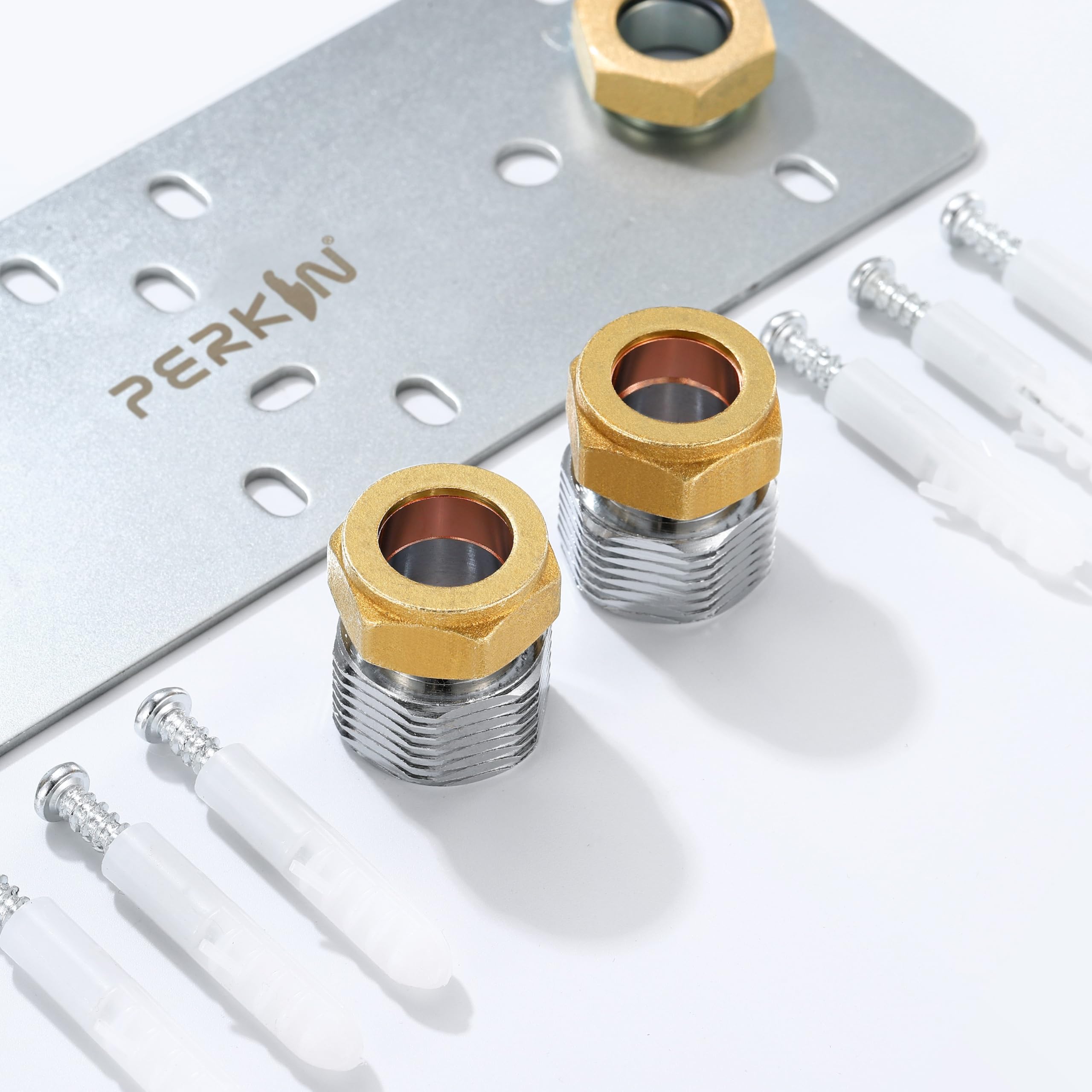 Shower Fixing Plate Systems for Strong Valve Connections, Leak-Free Installation