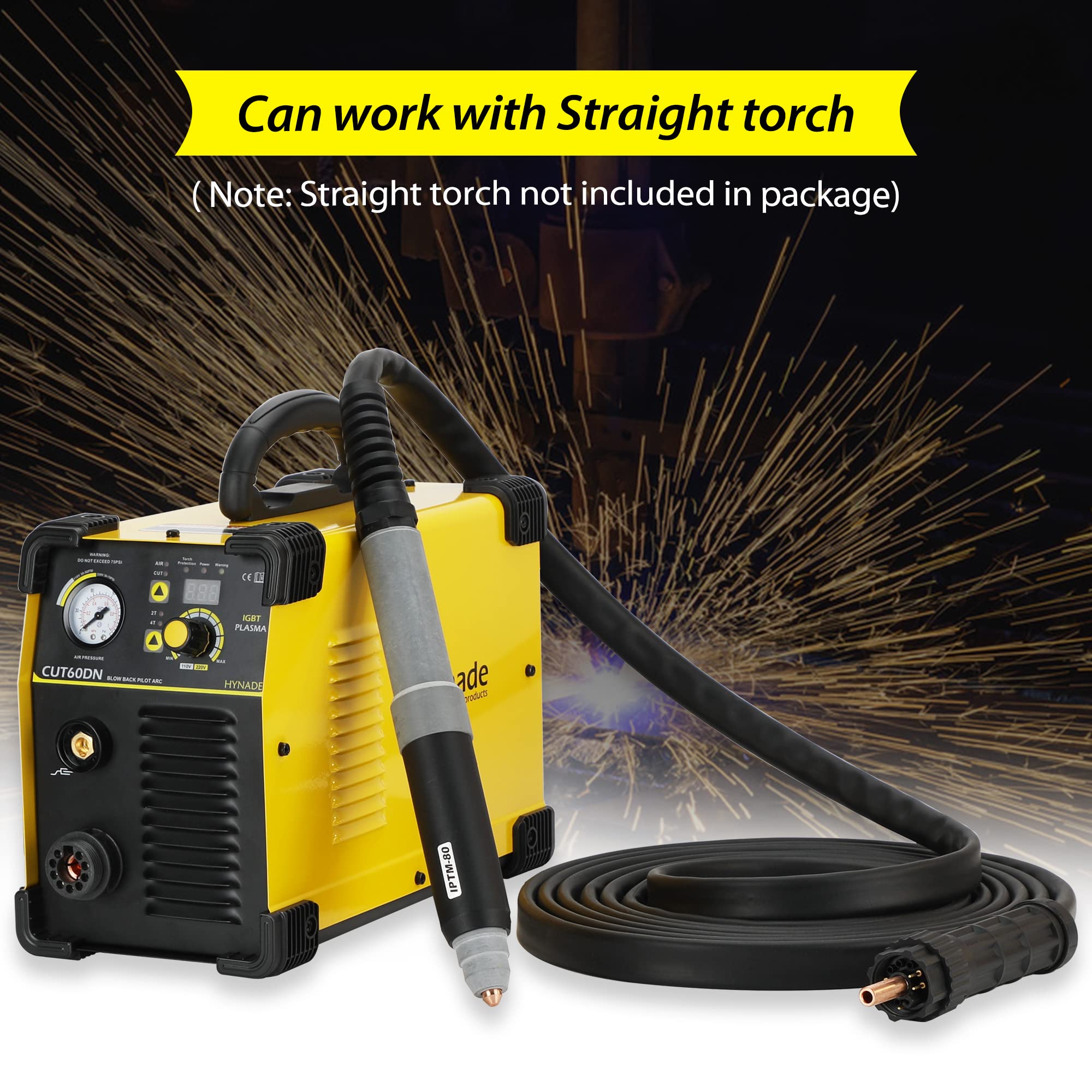 hynade CNC Blow Back Digital Air Plasma Cutter, NonHF