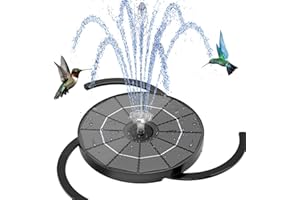 AISITIN 3.5W Solar Water Fountain with Storage, 6.3" Solar Powered Bird Bath Fountains with Integrated Bracket, Floating Solar Fountain Pump for Bird Bath, Garden, Pond, Pool, Outdoor