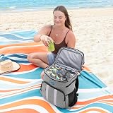 Everlasting Comfort Cooler Backpack Insulated 54 Cans 4 Wine Bottles Leakproof view 7
