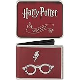 Harry Potter Wallet, Slim Bifold Wallet with Decorative Tin Case for Men and Women, Multicolor