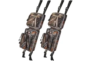 KEMIMOTO ATV Fender Bags, Camo Storage Bags Water-Resistance Saddle Bags Black Water Holder Compatible with Sportsman Scrambler TRX FourTrax Outlander 570 Two Storage Bags for ATV