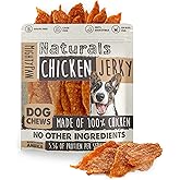 Mighty Paw Naturals Chicken Jerky Dog Treats | Chicken Jerky for Small, Medium and Large Breeds. All Natural Dog Treats. Natural Chews Treat for Large Pets, and Puppies. 14 oz