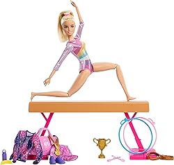 Barbie Gymnastics Doll & Accessories, Playset with