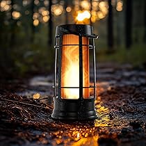 FOXFLAME Metal Solar Torch - Solar Lights Outdoor with Flickering