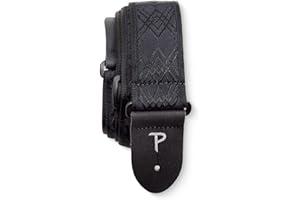 P PERRI'S LEATHERS LTD. Perri’s Leathers Ltd. - Guitar Strap - Jacquard - Adjustable - For Acoustic/Bass/Electric Guitars - Made in Canada
