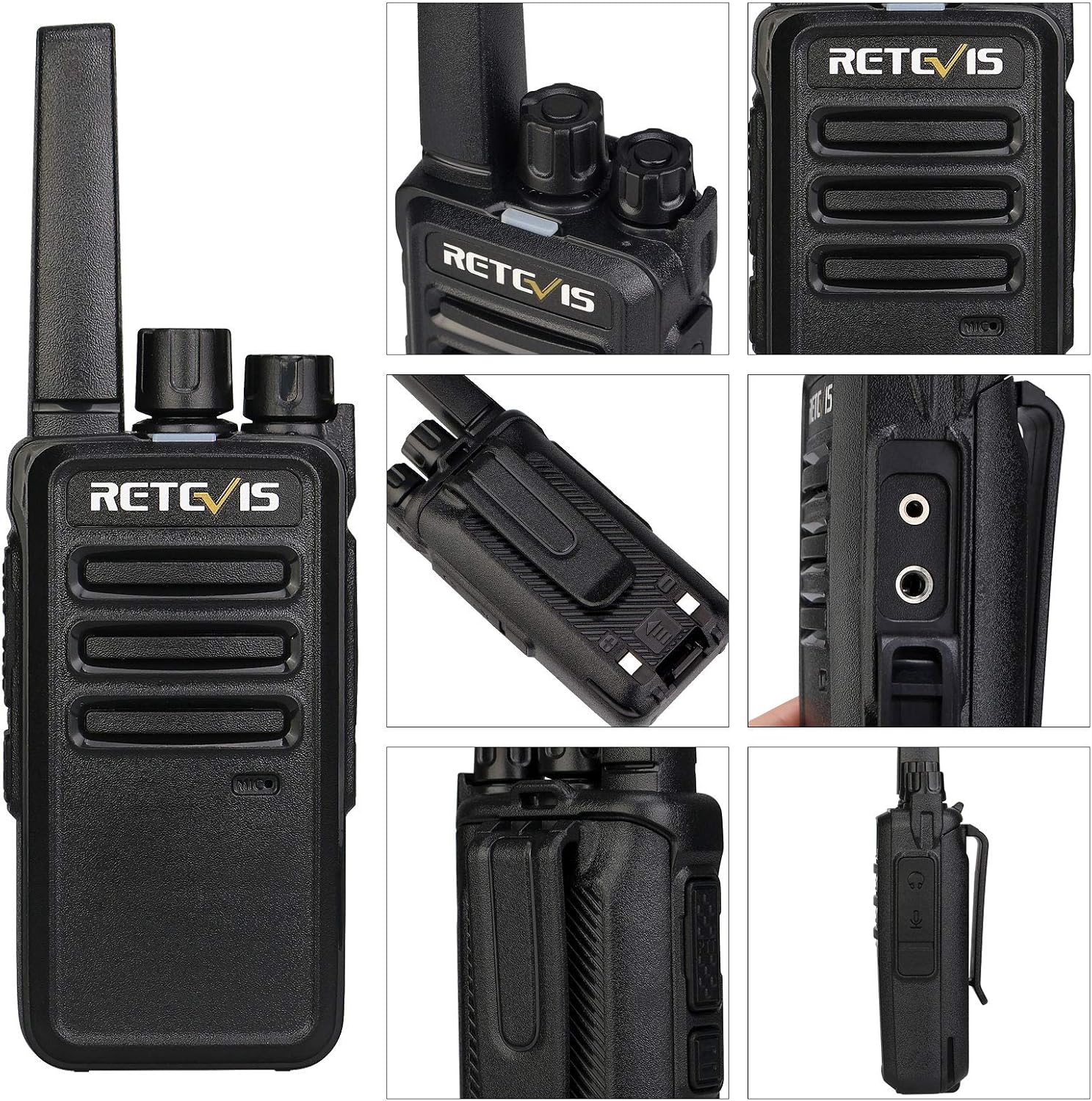 Retevis RT668 2 Way Radios Long Range, Dustproof Professional Walkie Talkies for Adult PMR446 License-free - Image 4