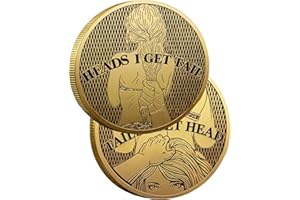 2PCS Double-Sided Heads and Tails Coins - Funny Prank Gifts & Lucky Decision Tokens for Valentine's Day, Anniversary, or Date