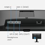 BenQ GW2485TC 24" 1080p IPS Office Monitor USB-C Eye-Care Height Tilt Speakers view 8