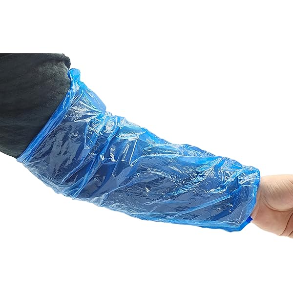 RAINFLOW Disposable Arm Sleeves Covers - 100 Pcs Plastic