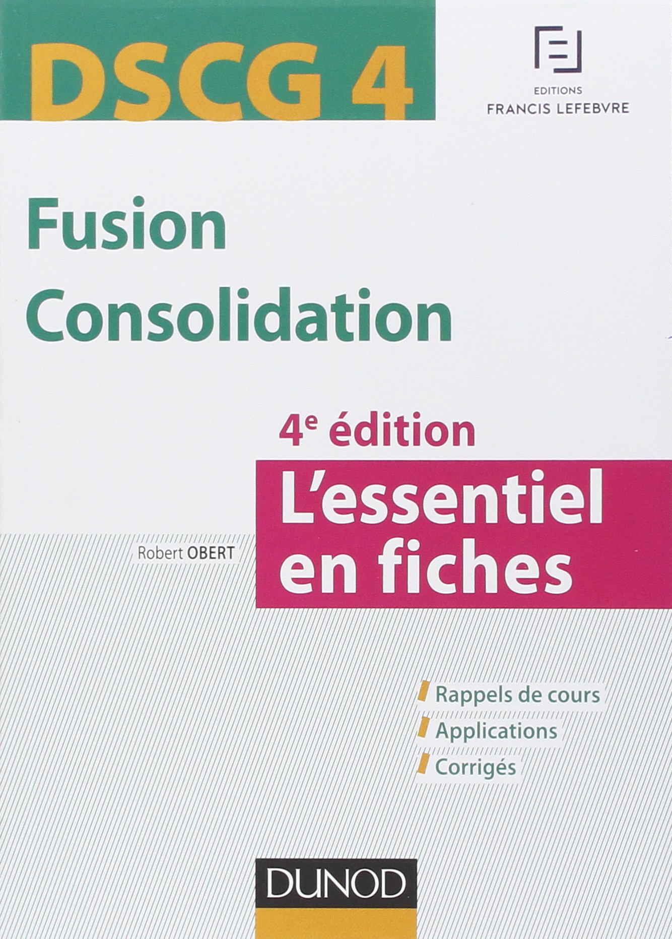 Image result for DSCG 4 Fusion Consolidation L’essentiel