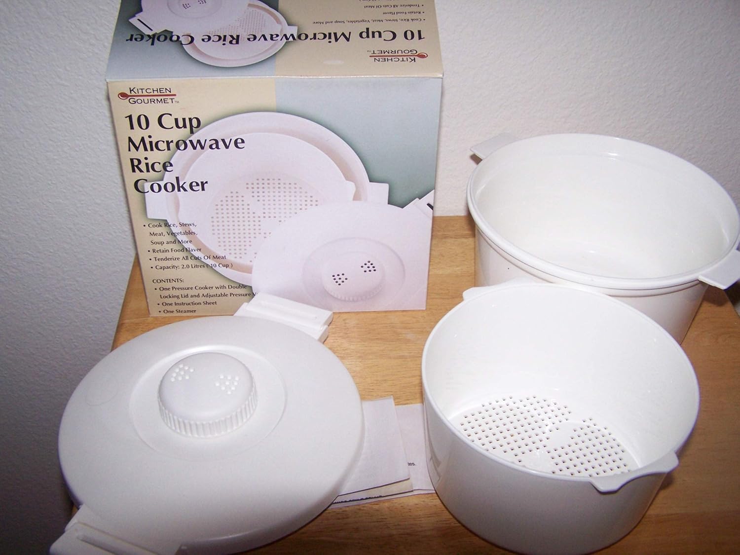 10 Cup Rice Cooker, White-by Continental