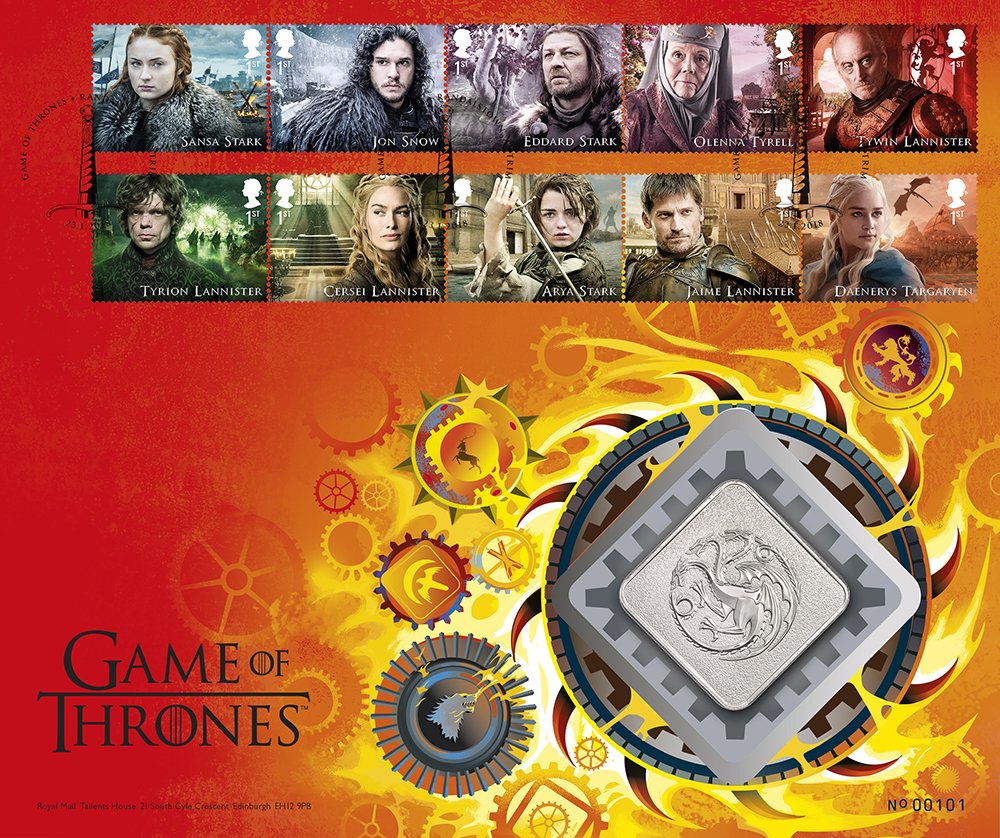 Game of Thrones AM054 Fire Medal Cover