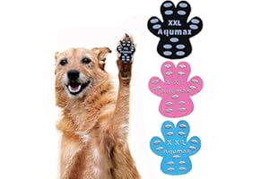 Aqumax Dog Anti Slip Paw Grips Traction Pads,Dog Feet Stickers for Slippery Floors,Paw Protection in Summer Hot Pavement,Essentials for Senior Dogs,12 Sets (48 pcs) XXL Multicolor
