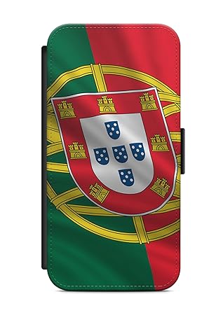 Kompatibel mit Samsung Galaxy A5 2016 Flipcase Handytasche Hülle mit Magnetverschluss auffklappbar Portugal Fahne Flagge