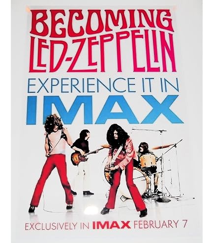 Amazon.com: Led Zep Becoming Led Zeppelin IMAX Movie Poster 19