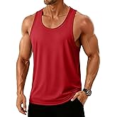 TACVASEN Men's Workout Tank Tops Y-Back Quick Dry Muscle Shirts Gym Athletic Fitness Tank Sleeveless Summer UPF 50+ T Shirt