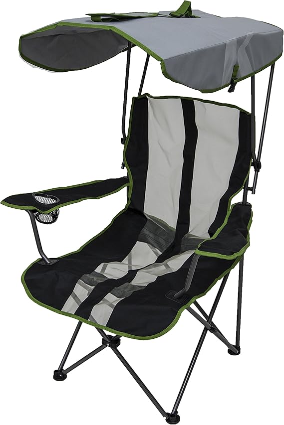 kelsyus original canopy folding arm chair in royal blue