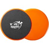 Fit Simplify Core Sliders Abdominal Exerciser with Instruction Guide and Carry Bag