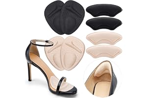 COMFOWNER Ball of Foot Cushions,Metatarsal Pads for Women,Heel Cushion Pads, Heel Grips Liners for Heel Pain Relief, Blisters,Friction, Non-Slip Shoe Inserts for Loose Shoes,Shoe Fillers Make Shoes Fit Tighter