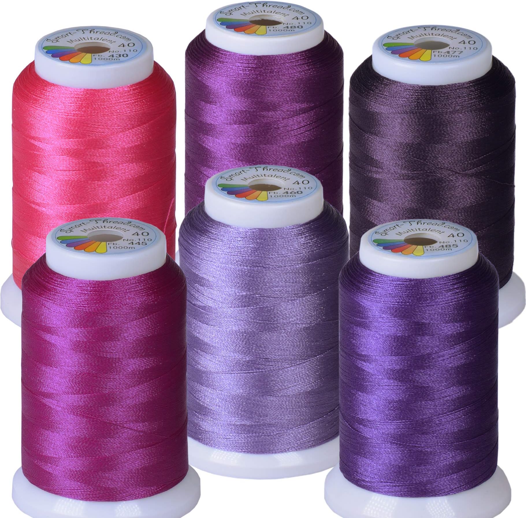 Multitalent&reg; machine embroidery thread Purple-Laune-Set 4 x 1000 m
