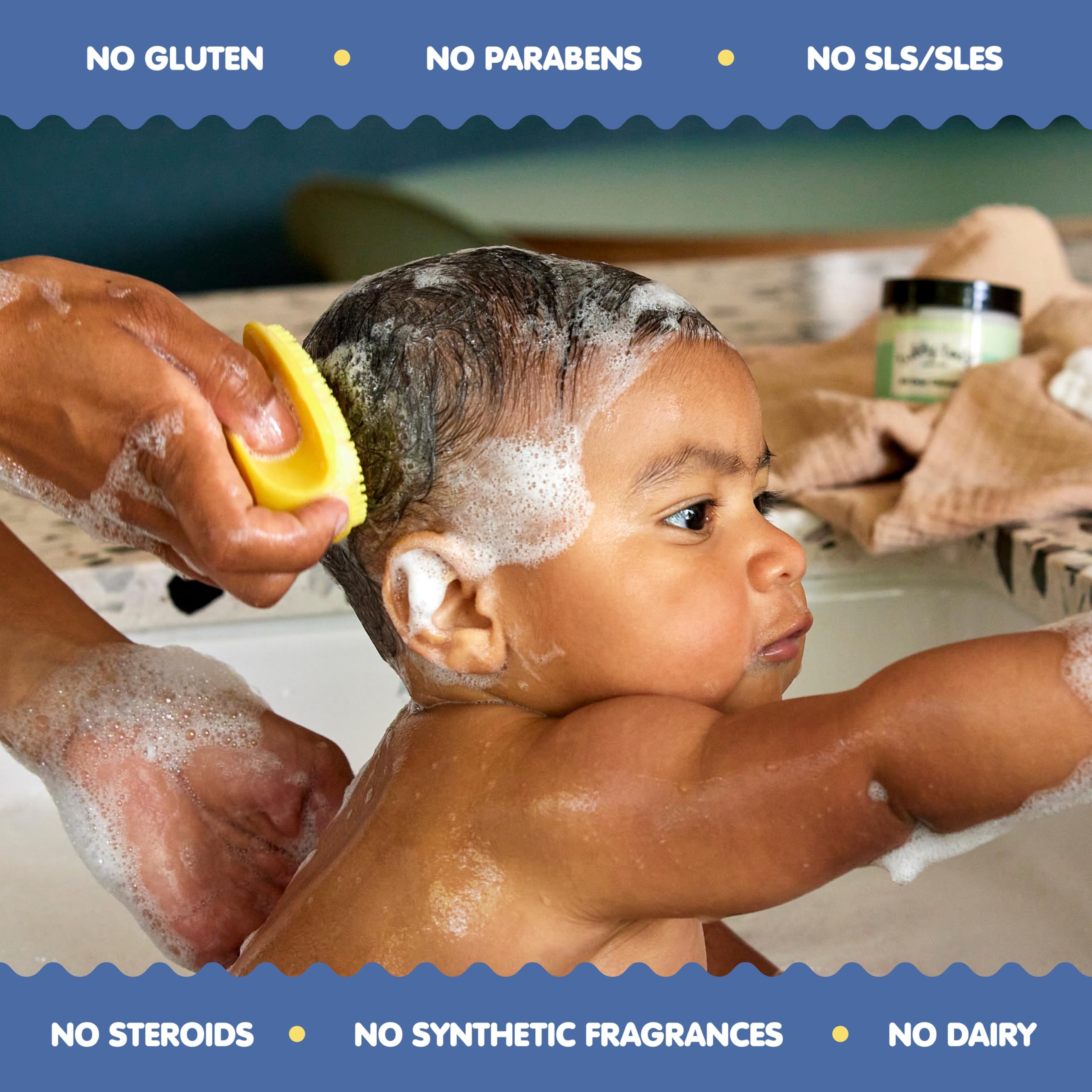 TUBBY TODD Cradle Cap Baby Hair Treatment Kit - Includes Bye-Bye Cradle Cap Gel, Cradle Cap Silicone Brush, & 3.5oz All Over Ointment - Gentle for Babies’ Sensitive Skin