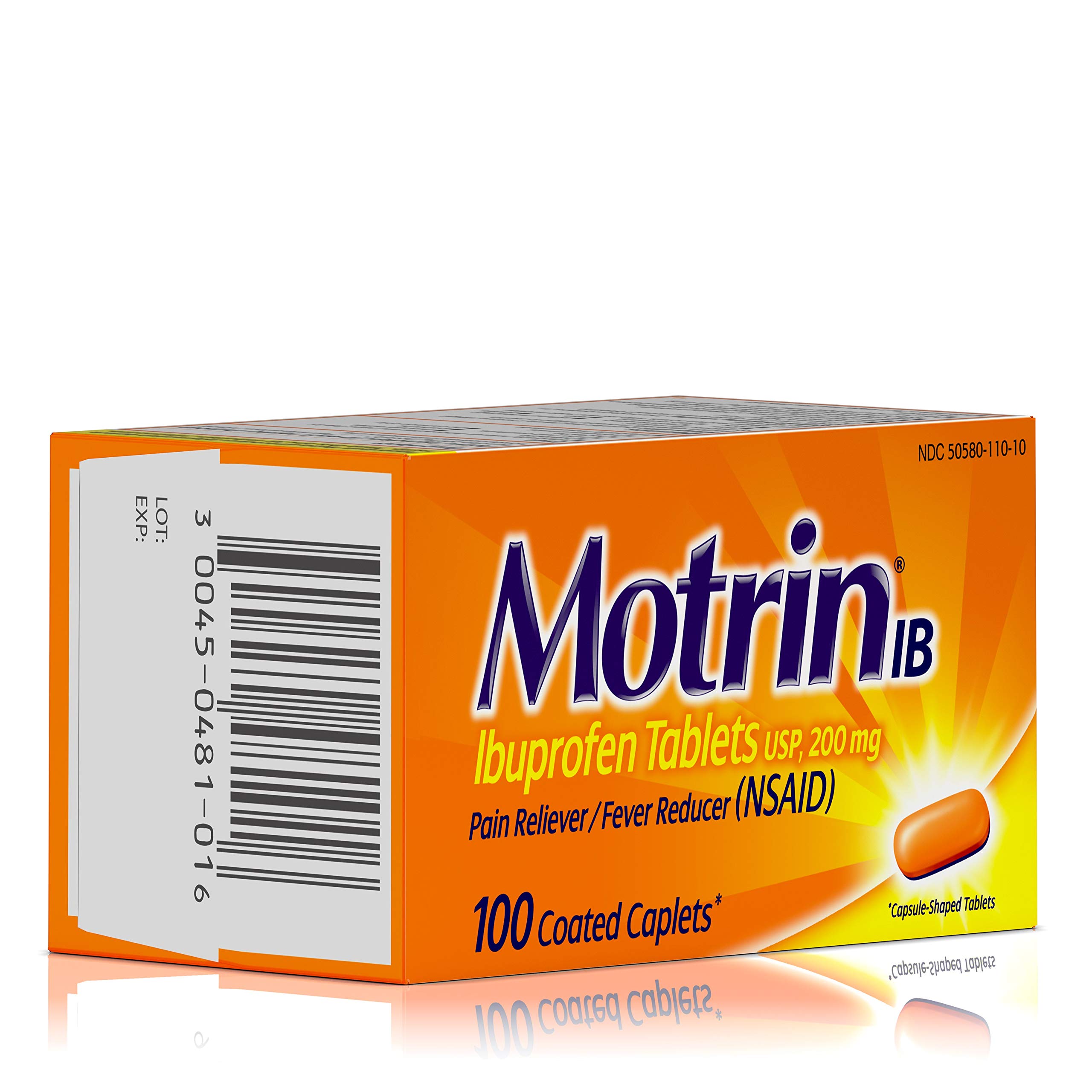 Motrin IB, Ibuprofen 200mg Tablets for Fever, Muscle Aches, Headache