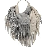 Contempo Lifestyles Knit Infinity Scarf – Women, Warm Scarf with Fringes – Circle Loop Scarves, Soft & Cozy