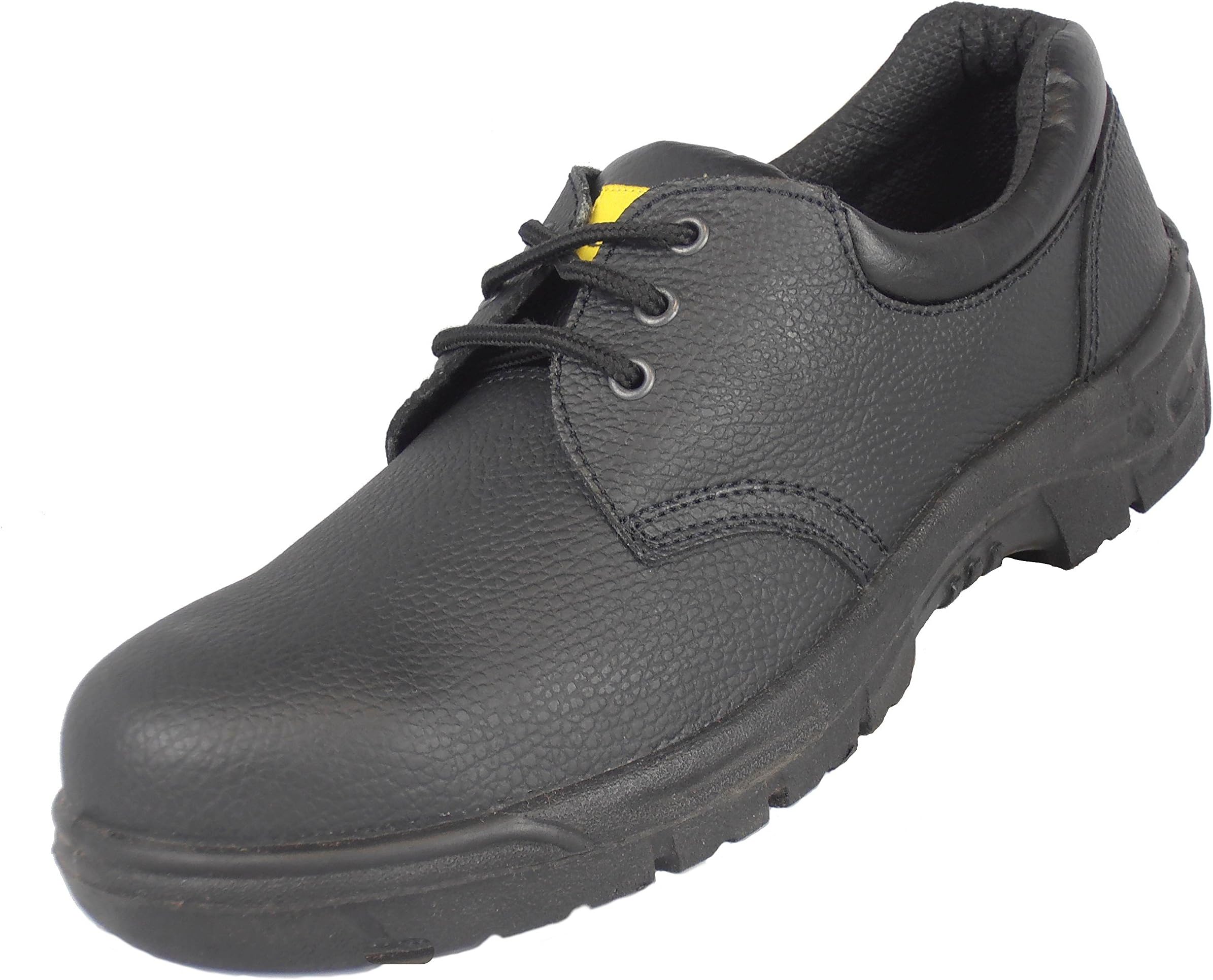 Arvello ST485 Formal Unisex Safety Shoes Steel Toe Cap Textured Leather Wide Fit