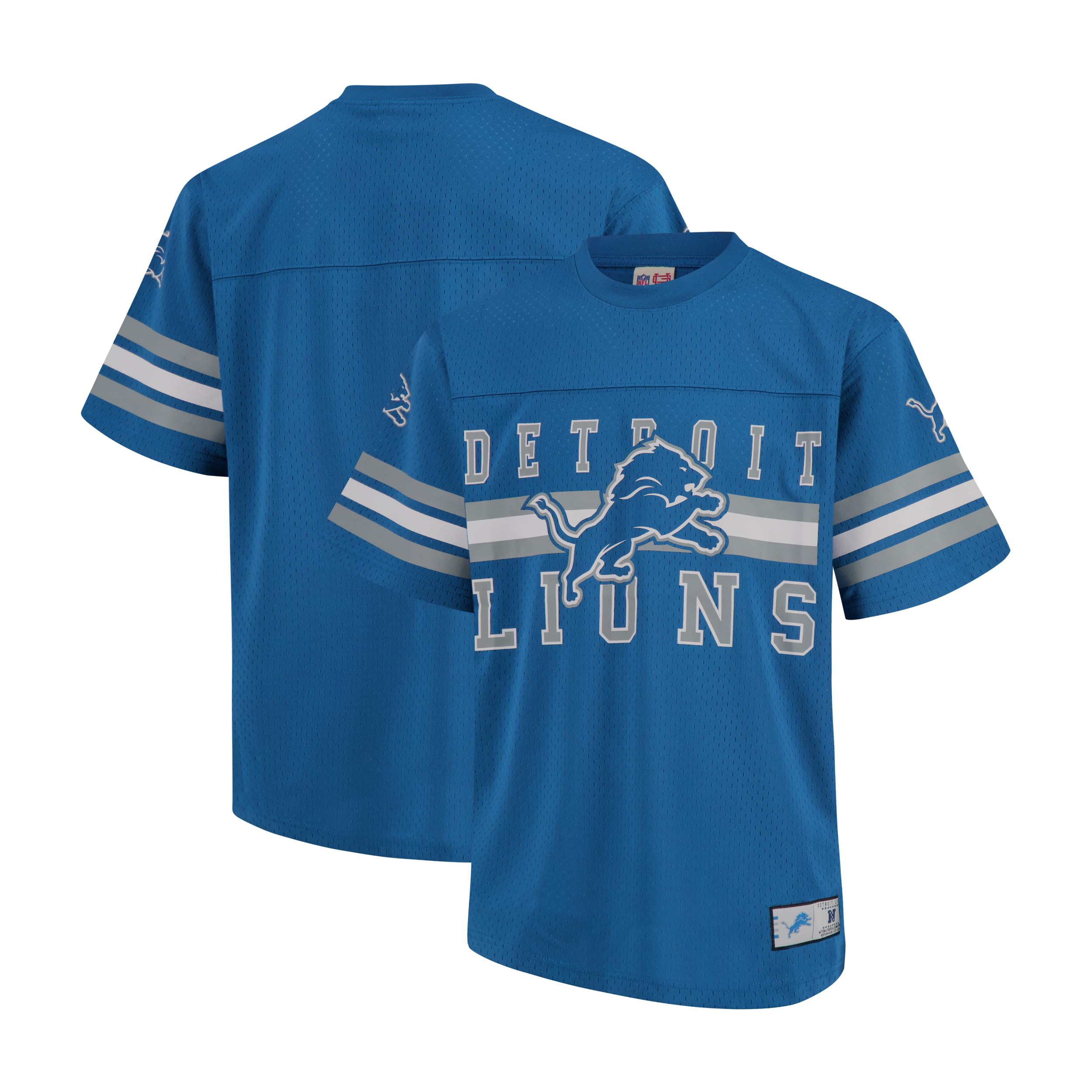 Ultra Game NFL Official Adults Soft Mesh Vintage Beast Mode T-Shirt - Unisex, Detroit Lions, Team Color, Large Image