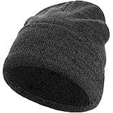 Winter Warm Beanie Daily Hat Double Layered Polar Fashion Knitted Fleece Lined Ski Stocking Skull Cap for Men Women