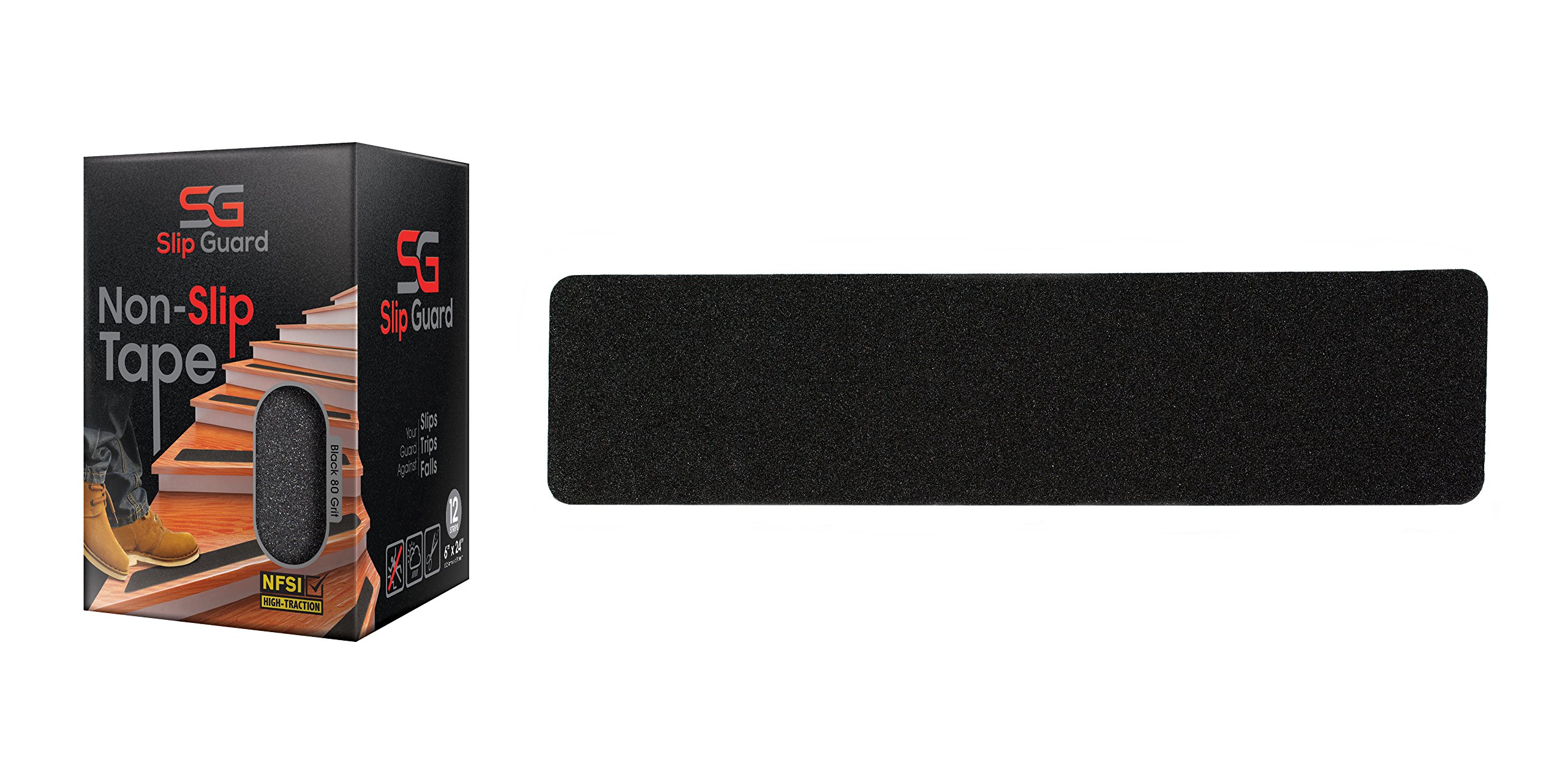 Slip Guard NonSlip Stair Tape,12 Pack Indoor & Outdoor Waterproof