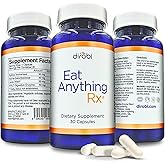 Dirobi Eat Anything Xylose Isomerase Fructose Malabsorption Enzymes, FODMAP Supplement, Digestive Enzymes for Better Lactose, Fat, Protein & Carbohydrate Digestion Gas & Bloating Relief 30 Capsules