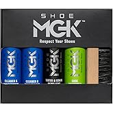 MGK Complete Kit: Shoe Cleaner, Care, Water &amp; Stain Protection - Revitalize, Shield, and Freshen Sneakers, Leather, and Dress Shoes With Deodorizer