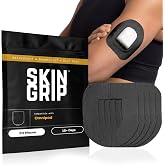 Skin Grip Insulet Omnipod 5 Adhesive Patches, (Also Fits Omni Pod Dash) | Waterproof &amp; Sweatproof Patch, Ultimate Insulin Pump Protection for 15+ Days, Diabetic Sensor Covers, 20 Pack, Black