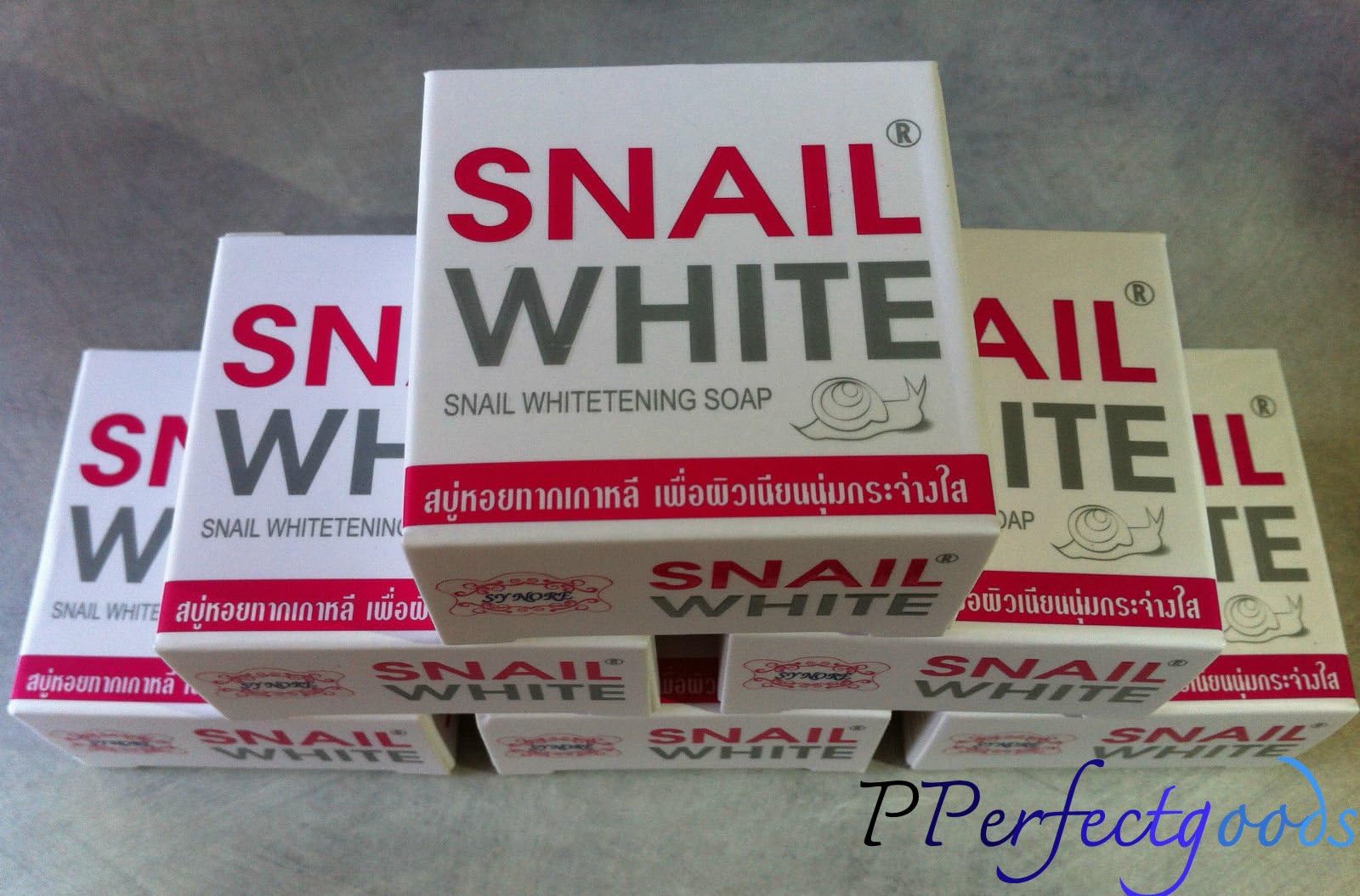 Snail White Whitening Soap 6 X 75g.