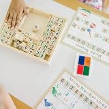Melissa & Doug Deluxe Letters Numbers Wooden Stamp Set Activity Book Kids 4+ view 5