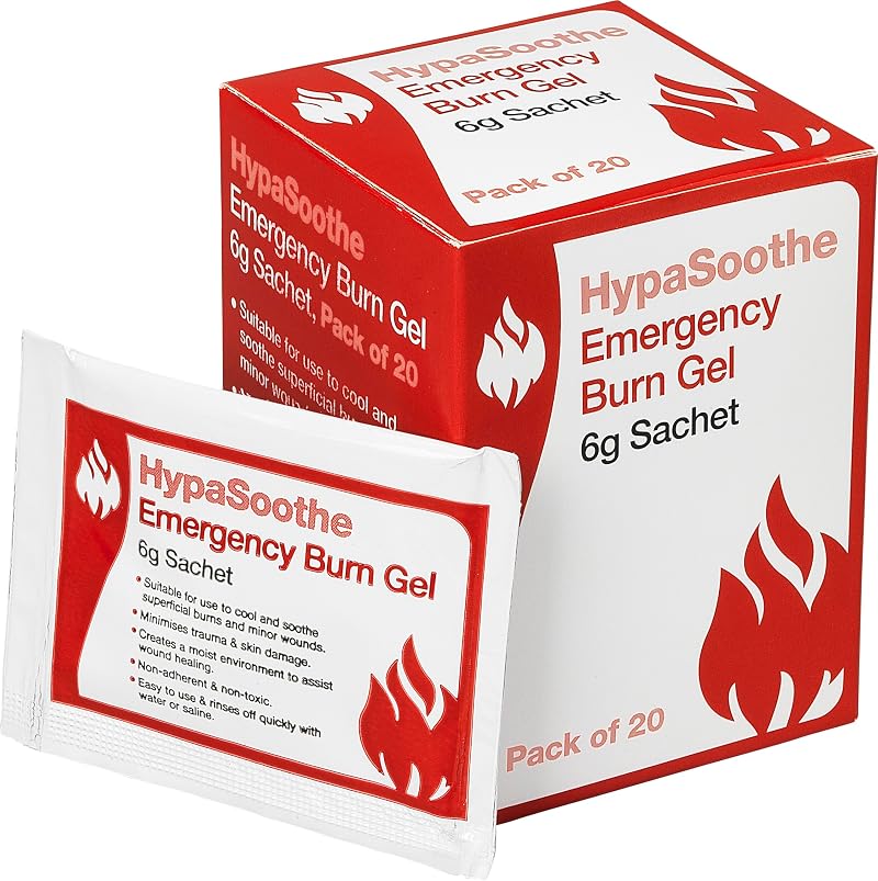 Safety First Aid Group HypaSoothe Emergency Burn Gel 6g Sachets Pack 20