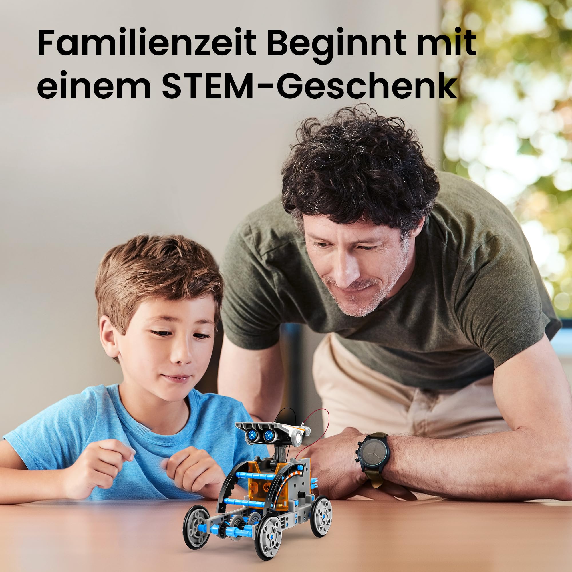 Sillbird Solar Roboter Kinder Spielzeug, 12-in-1 STEM Konstruktion Bauset, 190 Stücke Lernspielzeug Geschenk für Jungen Mädchen ab 8 9 10+ Jahren, Angetrieben durch Solarenergie 2