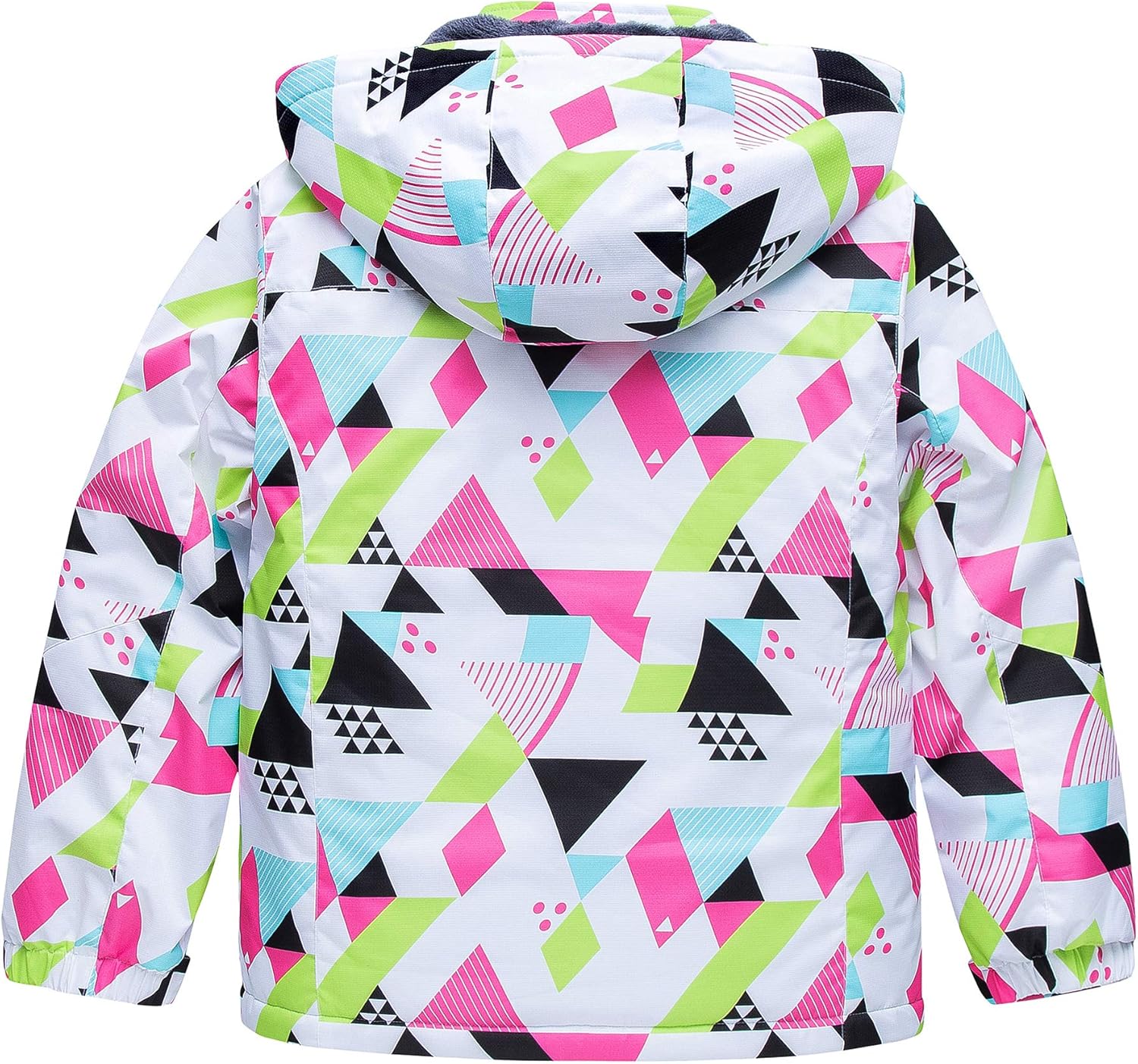 Boy's Waterproof Ski Jacket Warm Winter Fleece Snow Coat Windproof Snowboarding Rain Jacket: Clothing