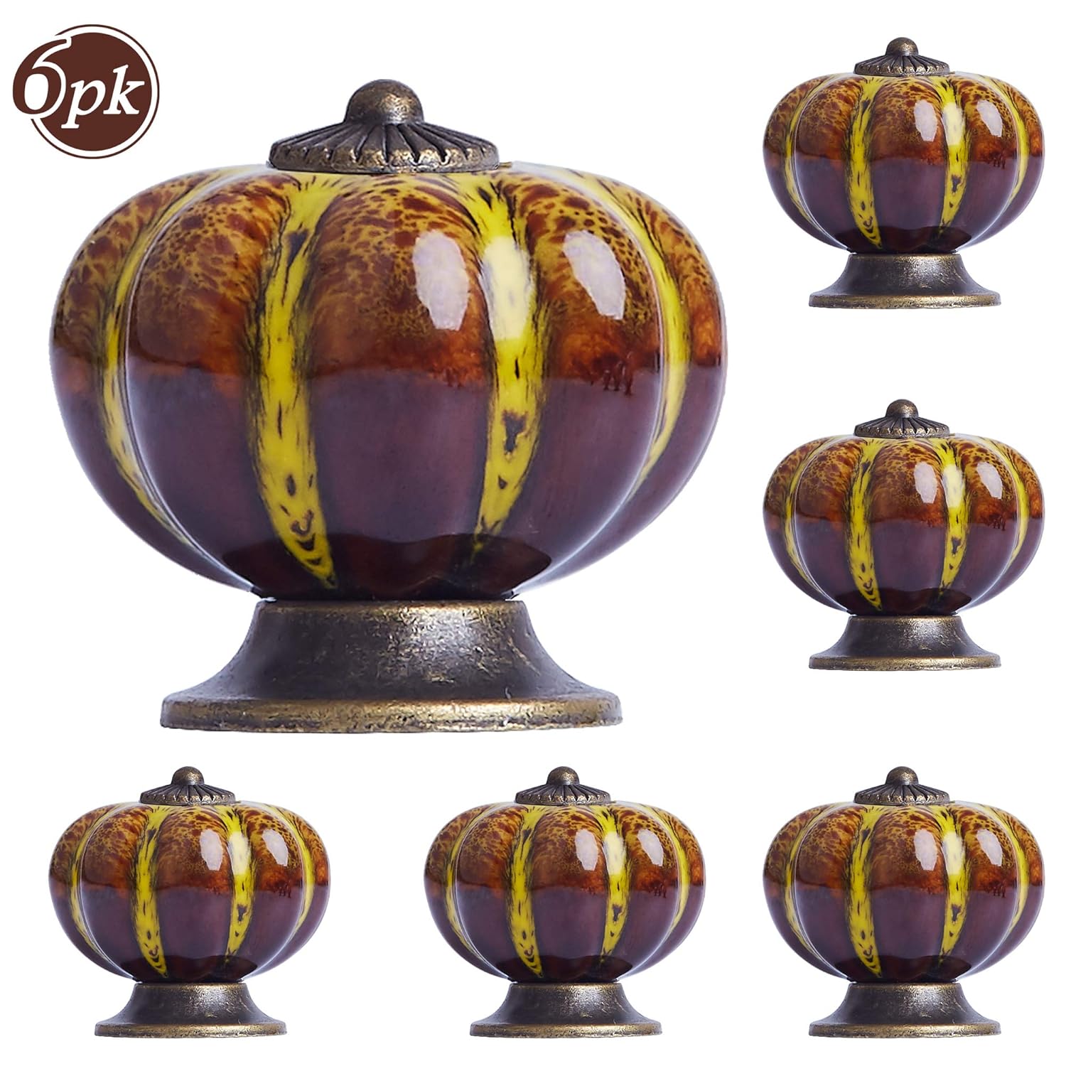 Arya Möbelknopf Set x 6, Möbelknauf, Möbelknöpfe, Möbelgriff, Vintage