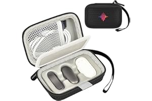 ANKHOH Case for Plaud NotePin AI Voice Recorder, Compact Travel Case with Fixed Compartment Fits Recorder and All Accessories