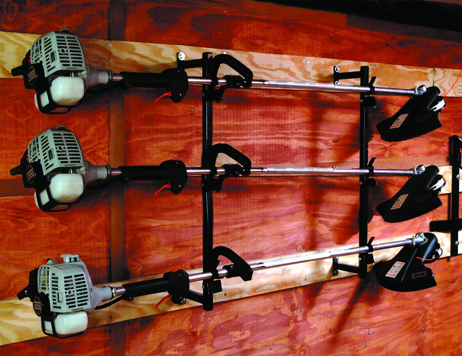 Buyers LT12 3-Trimmer Landscape Truck & Trailer Enclosed Rack: Garden & Outdoor