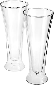 Luigi Bormioli Set of 2 Duos Pilsner Glasses, 15 oz.