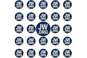 JOIXY JW.org Lapel Pins Enamel JW.org Neck Tie Hat Tack Clip Women or Men Suits Round Blue Jehovah Witness Lapel Pin bulk