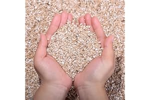 CALOFULSTON 8QT Vermiculite, Organic Vermiculite for Gardening, Plants, Seed Starting, Potting Soil, Muchroom Growing, Horticultural Vermiculite Bulk, 100% Natural, 3-6mm