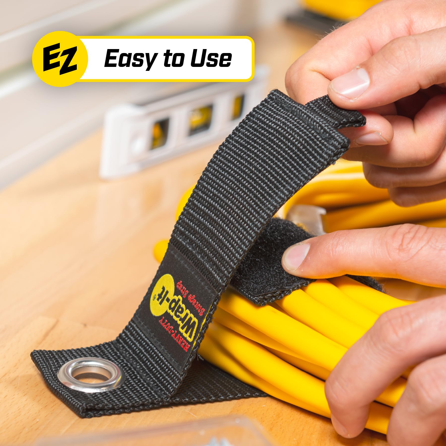 Heavy-Duty Wrap-It Storage Straps (Assorted 6 Pack) - Extension Cord Organizer, Cable Straps for RV Accessories, Mens Stocking Stuffers