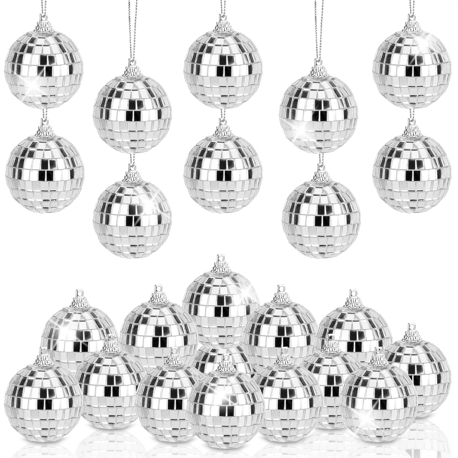 Ornaments - 24Pcs Mini Disco Ball Party Decorations - 2