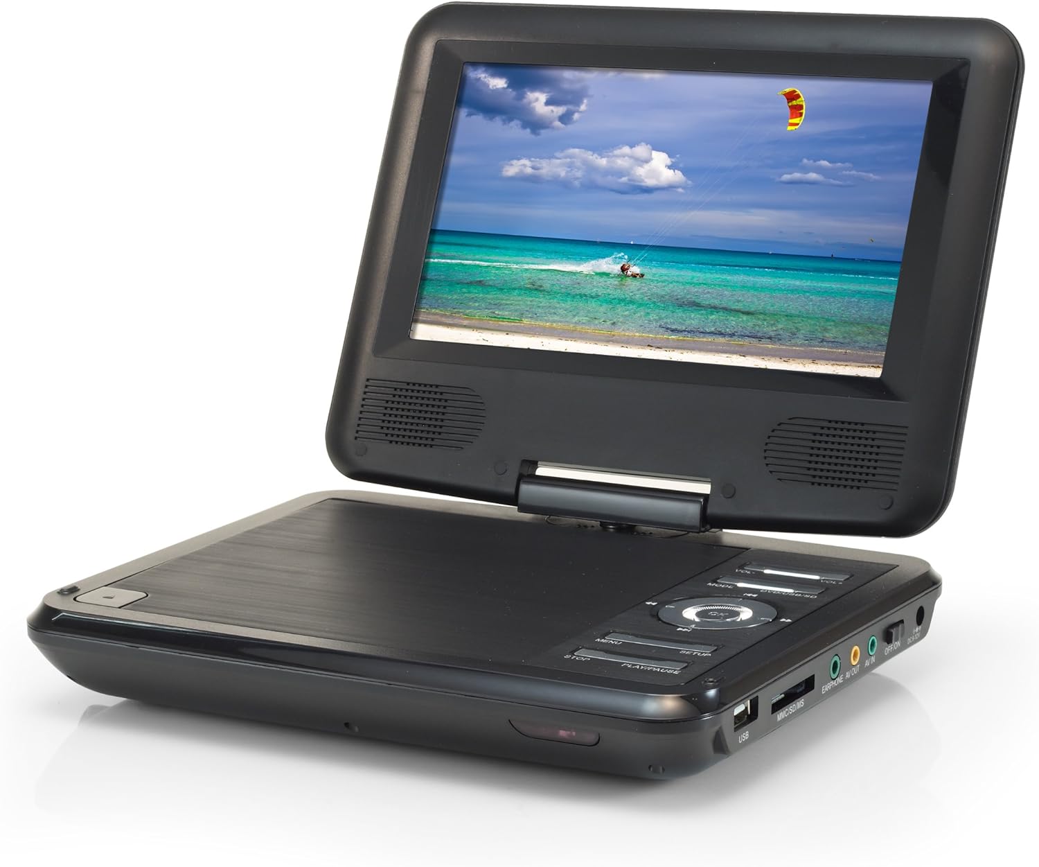 AudioSonic DV1821 Tragbarer DVDPlayer (18 cm (7 Zoll), Kartenslots