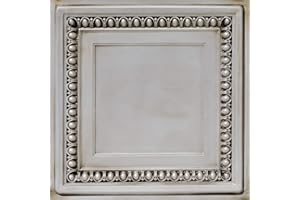 From Plain To Beautiful In Hours DCT06 Cambridge PVC 2' x 2' Lay-in or Glue-up Ceiling Tile (Covers / 100 sq.ft), Antique White, 25 Piece